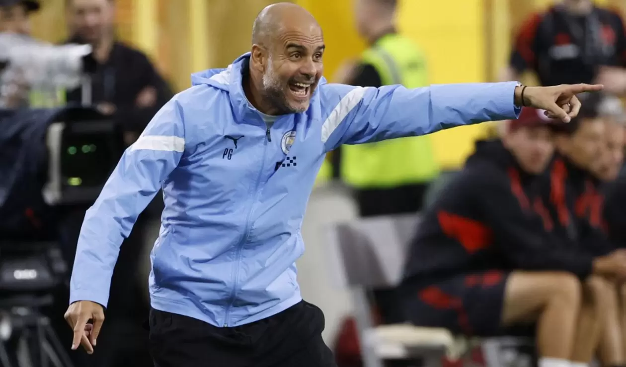 Pep Guardiola, técnico del Manchester City 2022
