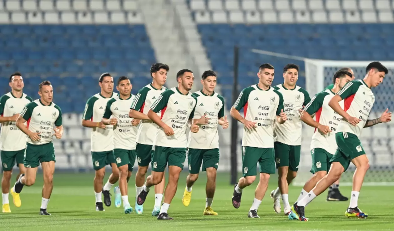 Selección de México entrenando