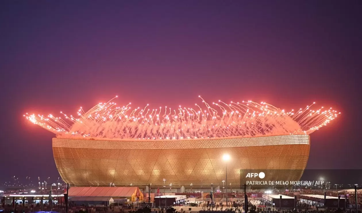 Estadio Lusail en ceremonia Clausura Mundial Qatar 2022