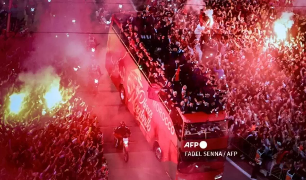 Gran recibimiento a Marruecos en su País.