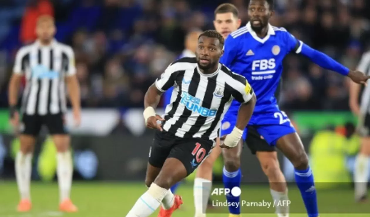 NewCastle en el duelo contra Leicester City